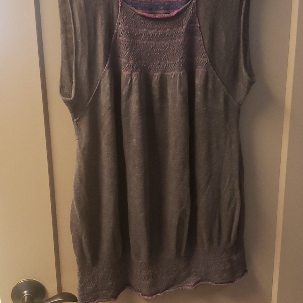 Free People linen tank sweater